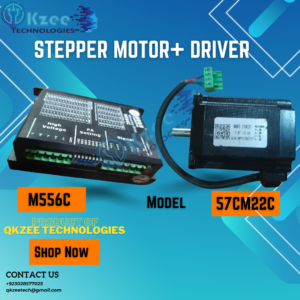 stepper motor + driver nema qkzee technologies product