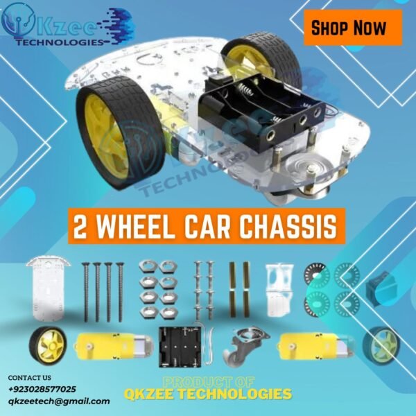 2WD 2 Wheel Smart Robot Car Chassis Kit For Arduino In Pakistan