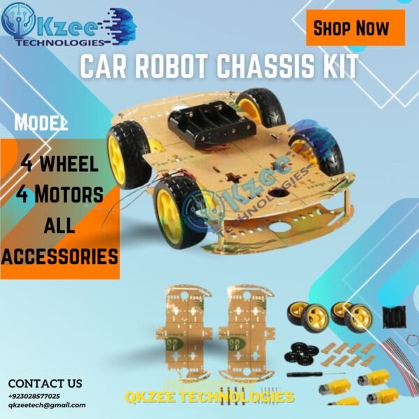 Local 4WD Smart Robot Car Chassis Kit for Arduino in lahore pakistan