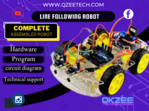 line following robot complete project Products qkzee technologies