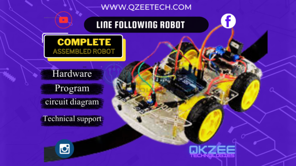 line following robot complete project Products qkzee technologies