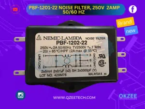 Nemic-Lambda PBF-1202-22 Noise Filter, 250V 2 Amp 50/60 HZ TV 2500V~1 Min - Brand new best price in Lahore, Pakistan