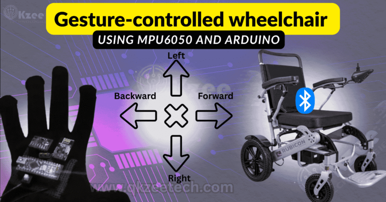 Prototype of a gesture-controlled wheelchair for university projects