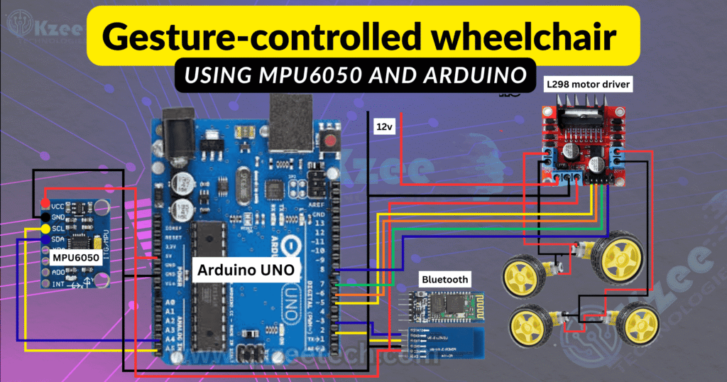 Arduino and accelerometer circuit for wheelchair control