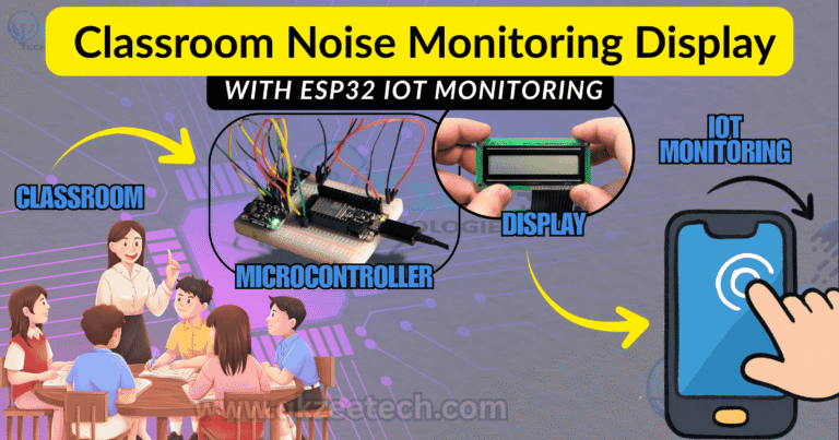 ESP32 Classroom Noise Monitoring Display Circuit