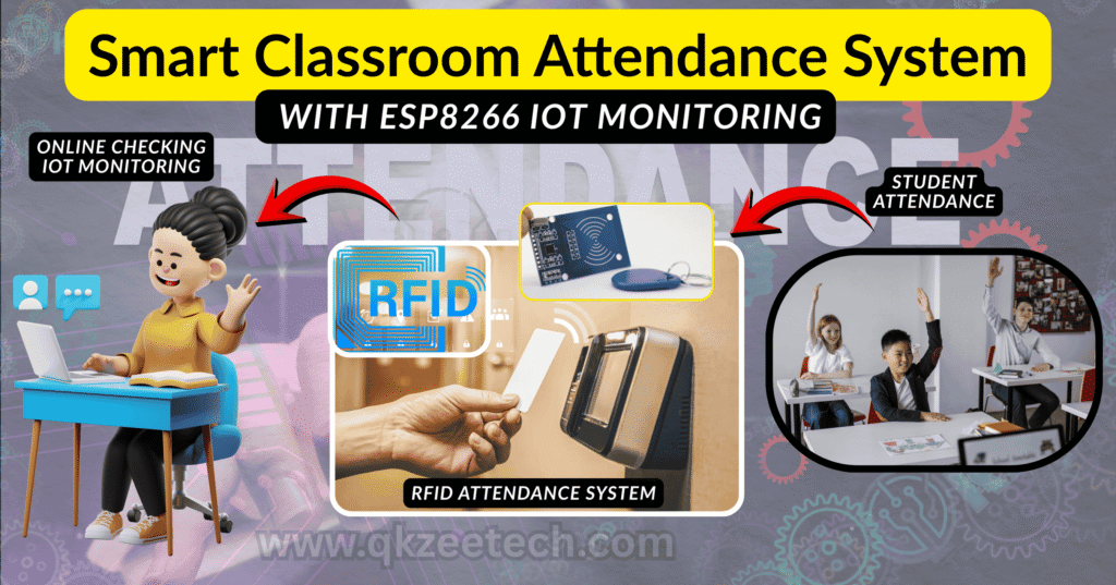 esp8266 smart classroom attendance system Archives - QKZee Technologies