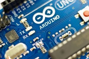 blue circuit board arduino nano