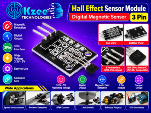 Hall effect magnetic sensor module 3-pin with A3144 IC