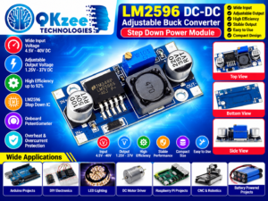 LM2596 DC-DC step down buck converter adjustable power module