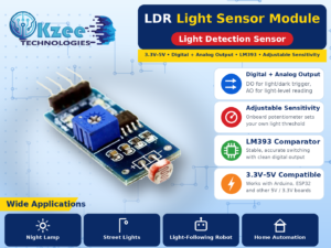 LDR Light Sensor Module for Ardui